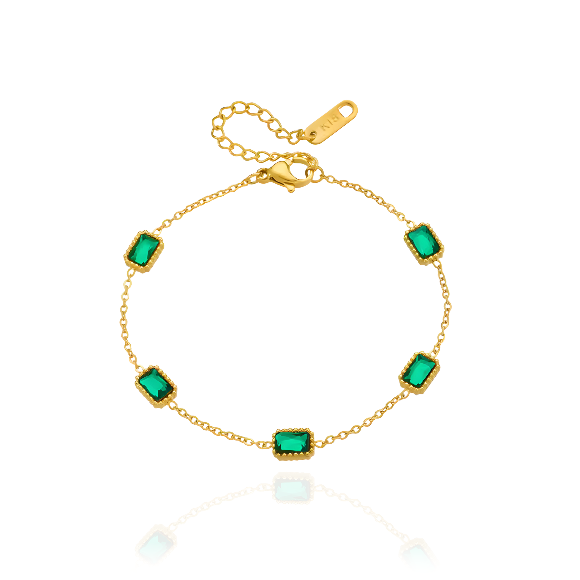 Emerald Beam Bracelet