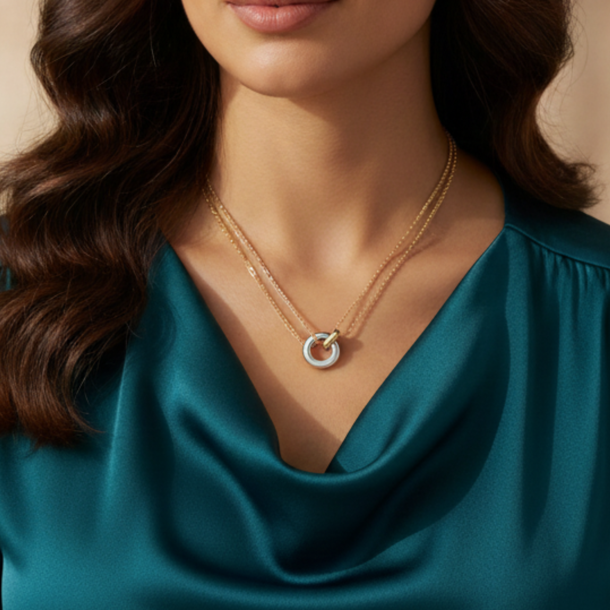 Silver Halo Necklace