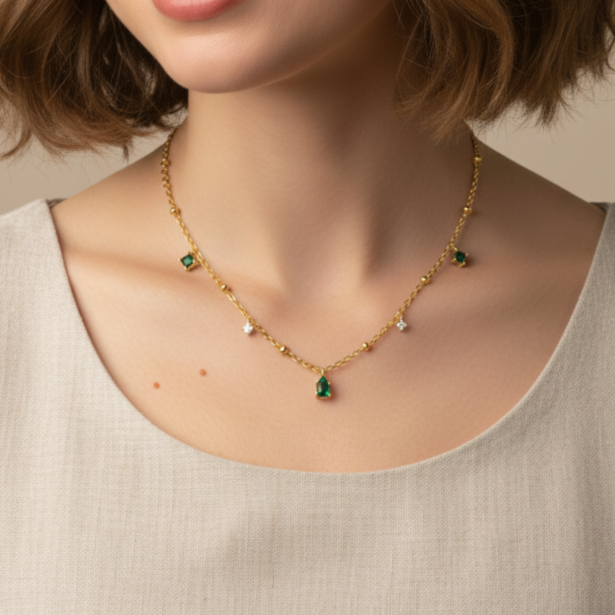 Double Tone Necklace