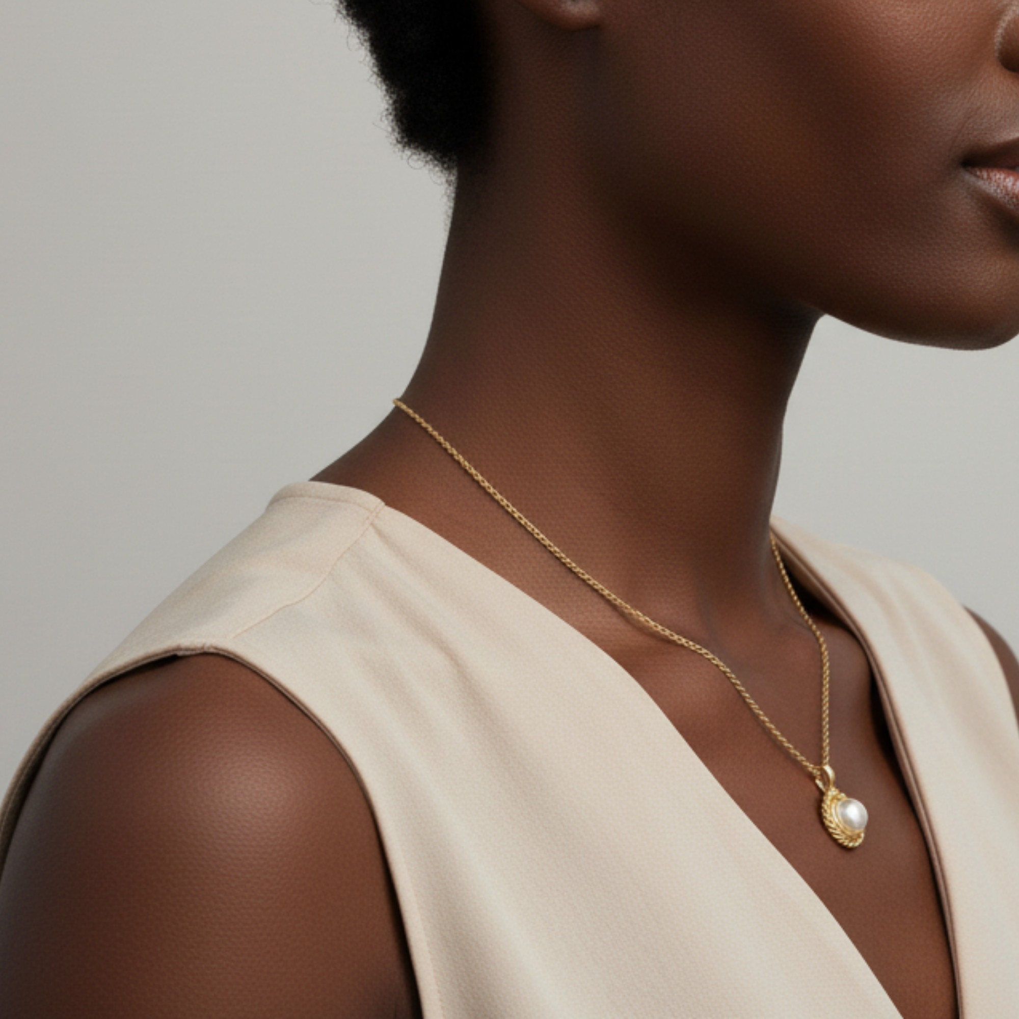 Sunflower Pearl Necklace