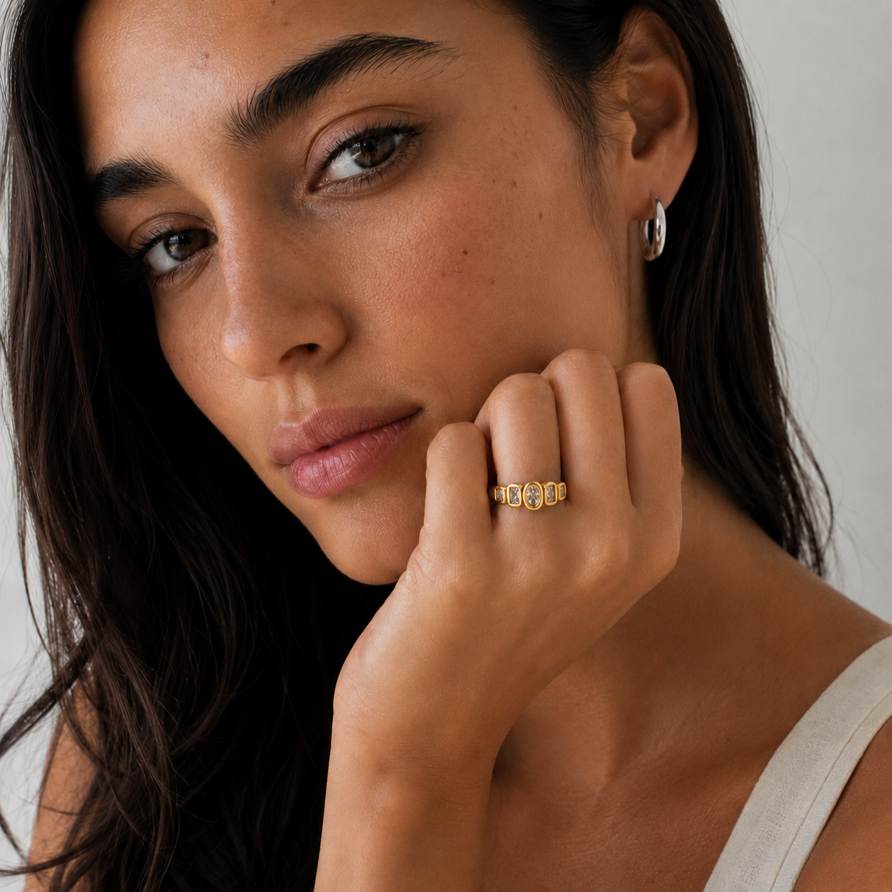 Luminous Gold Ring