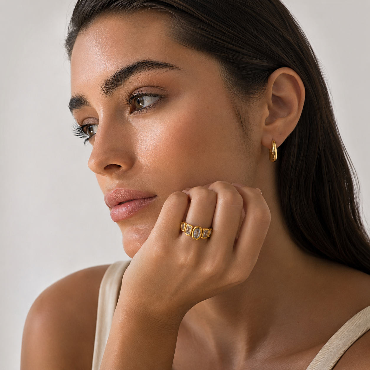 Luminous Gold Ring
