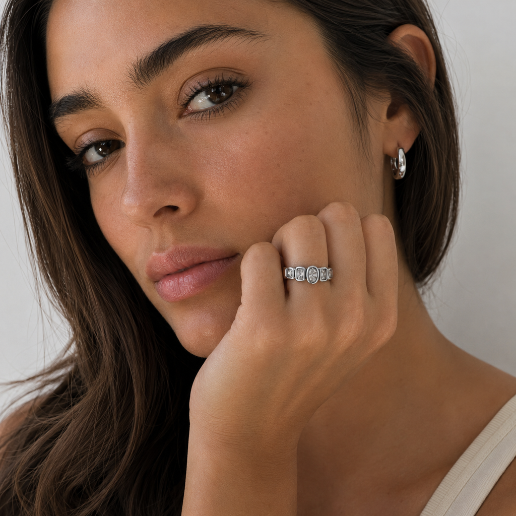 Luminous Silver Ring