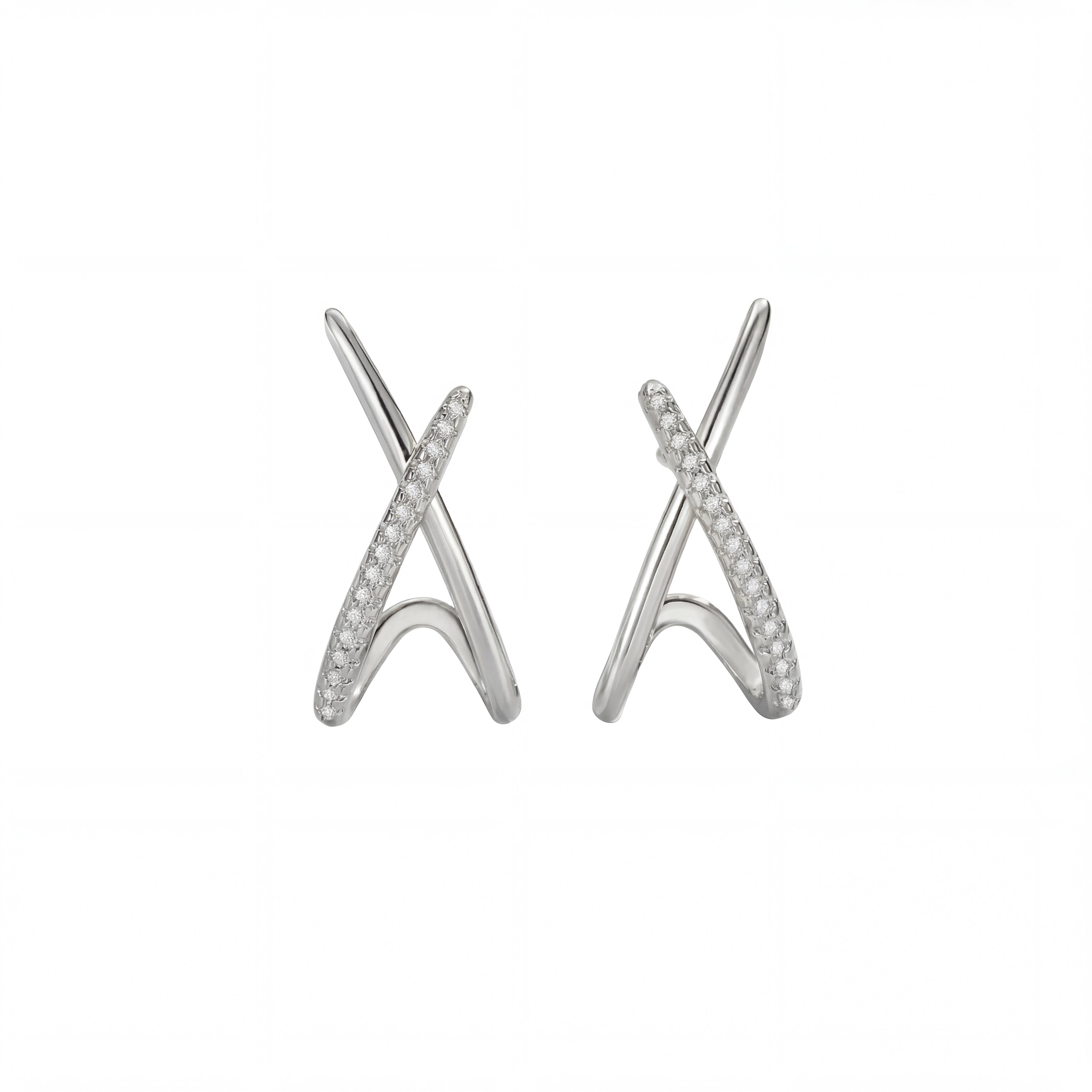 Sharp Earrings Silver