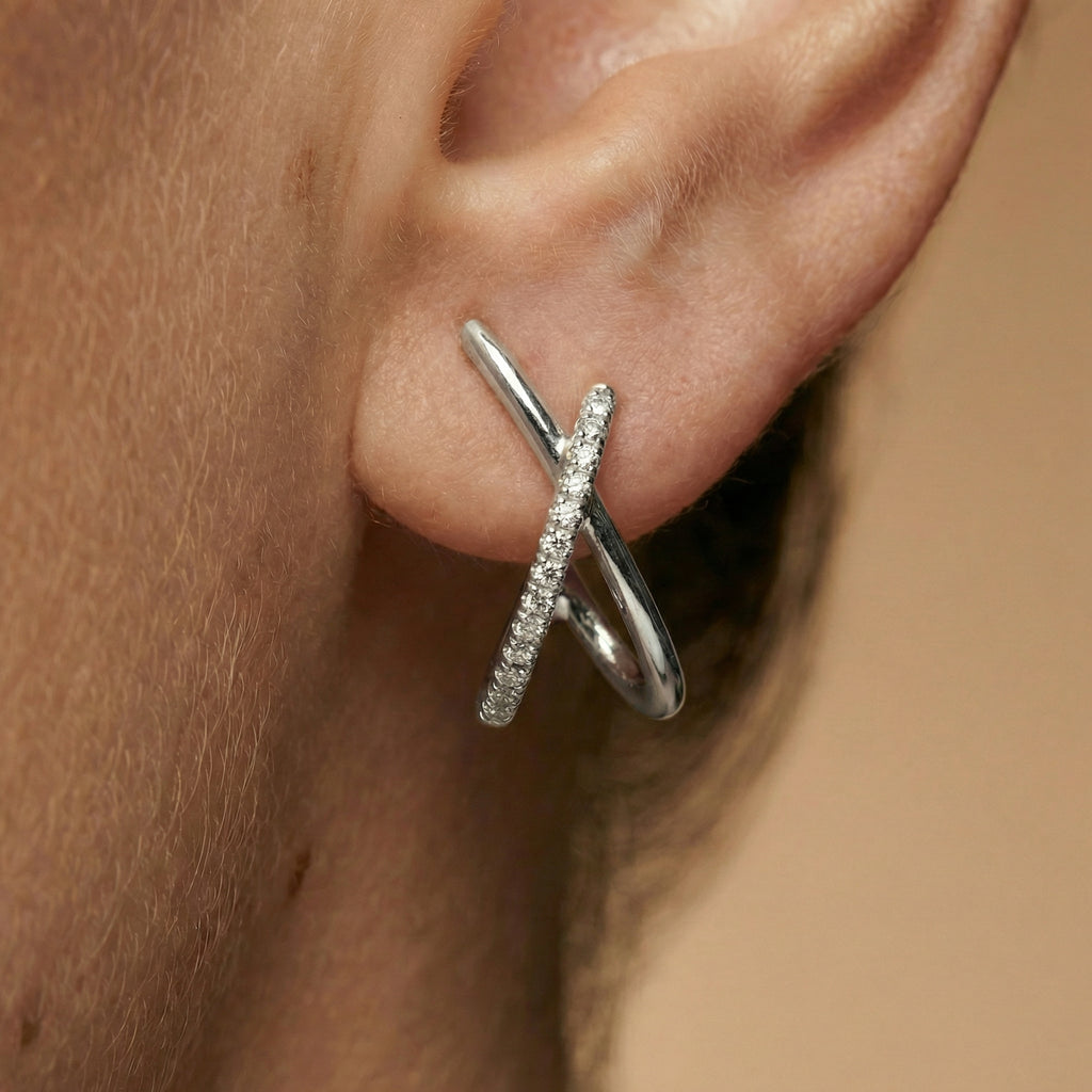 Sharp Earrings Silver