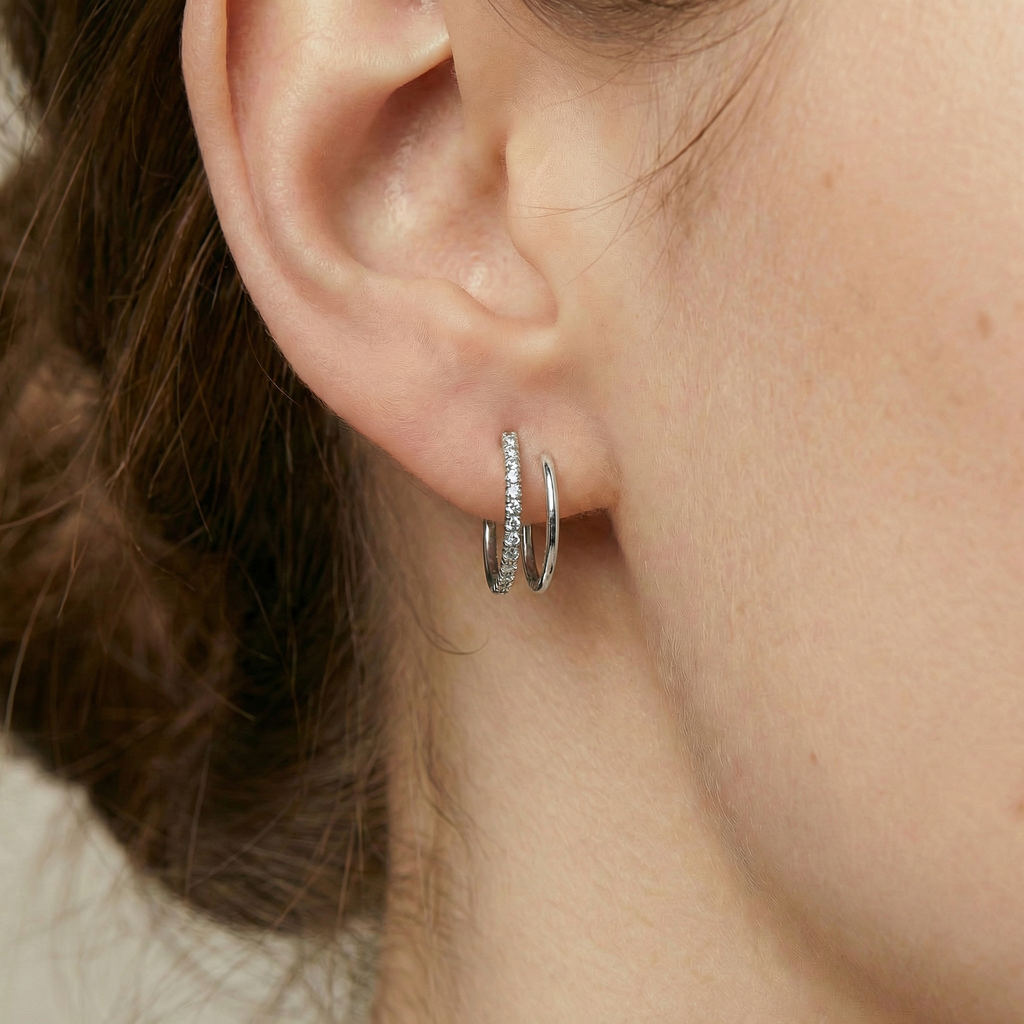 Curly Earrings Silver