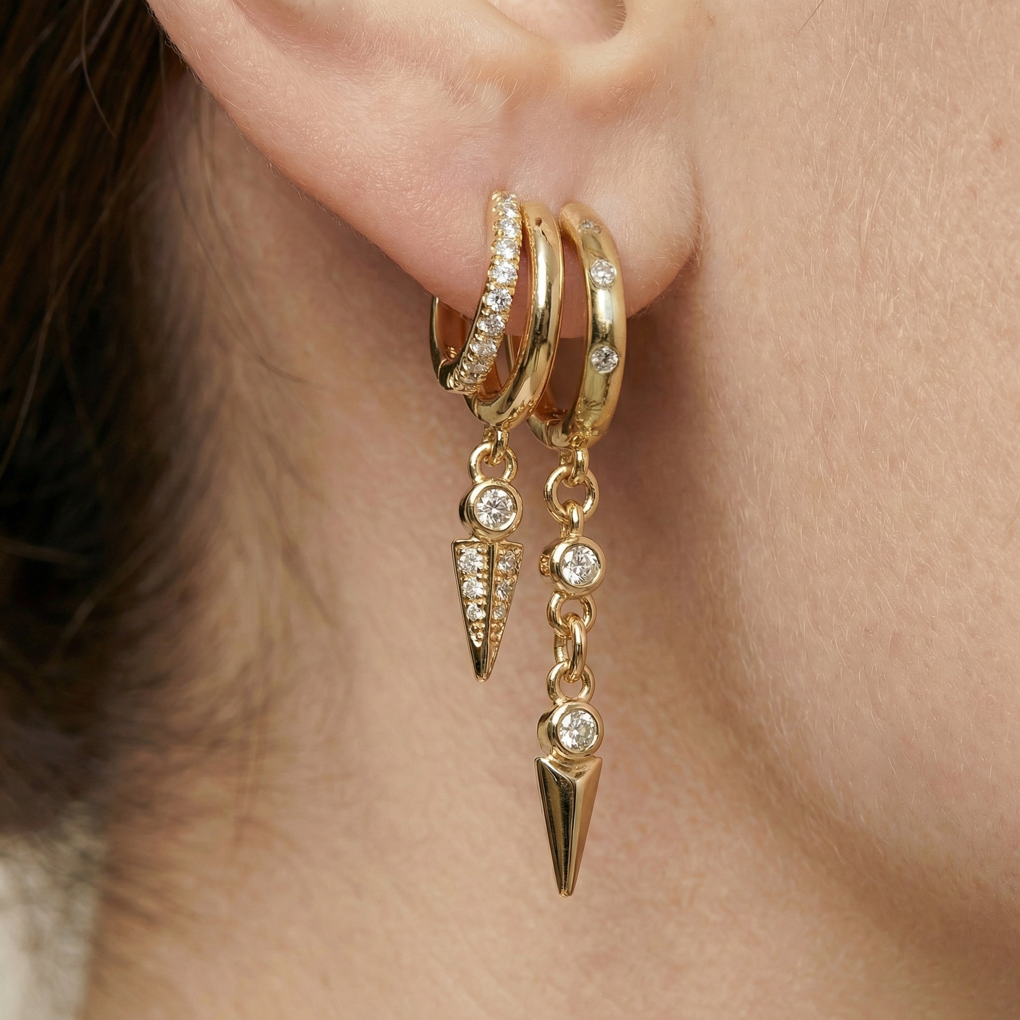 Diamond Drops Earrings